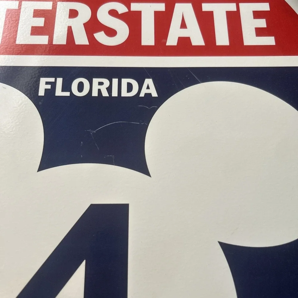 Interstate 4 Florida Disney i4 Wall Decor Art 12